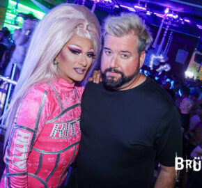 BRÜT Party NYC Pride Kitty Glitter and Dave Aude