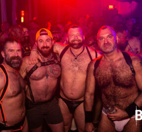 Sexy hairy men captivate at Palm Springs.
