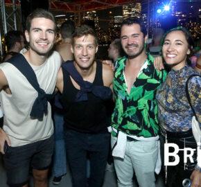 Smile With Friends At BRUT Party.